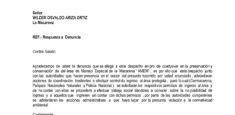 Respuesta a denuncia