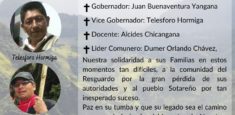 Parques Nacionales lamenta fallecimiento de integrantes del resguardo de Ríoblanco-pueblo Yanakuna: